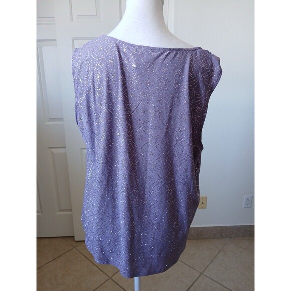 R&M Richards Women’s Open Front Jacket Attached Tank Lace Formal Purple Size 16 - Picture 7 of 16